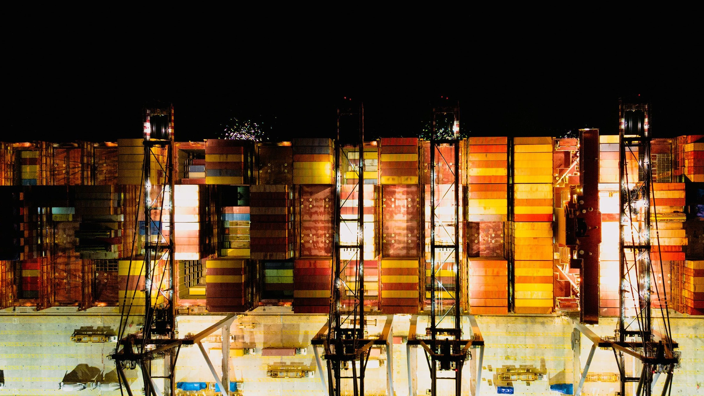 ship terminal night aerial