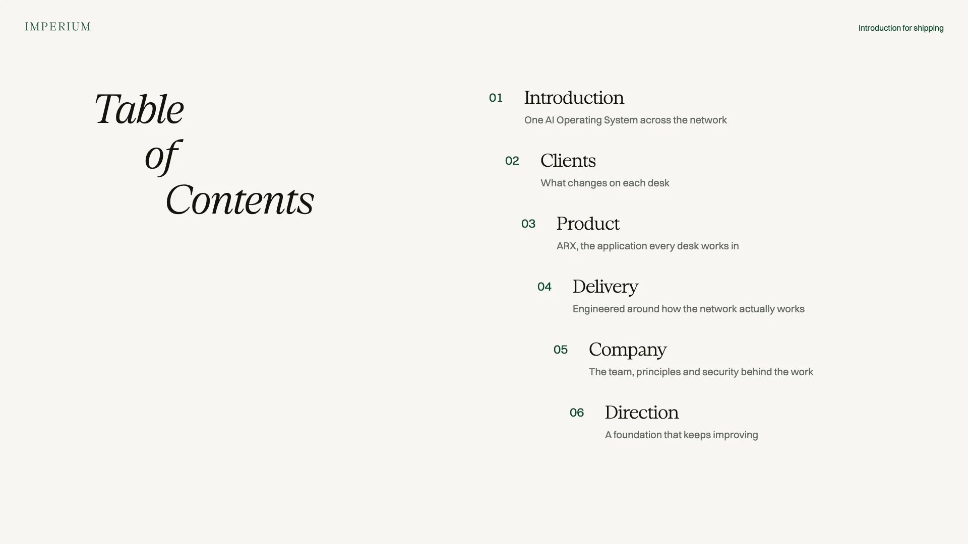 Slide 2: Contents