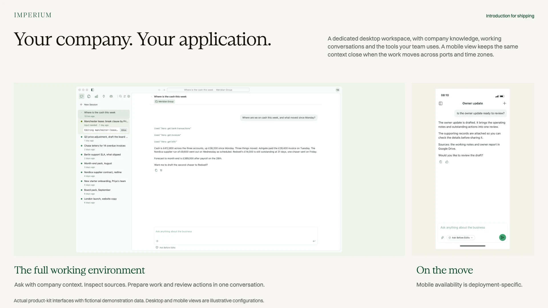 Slide 17: Your company. Your application.